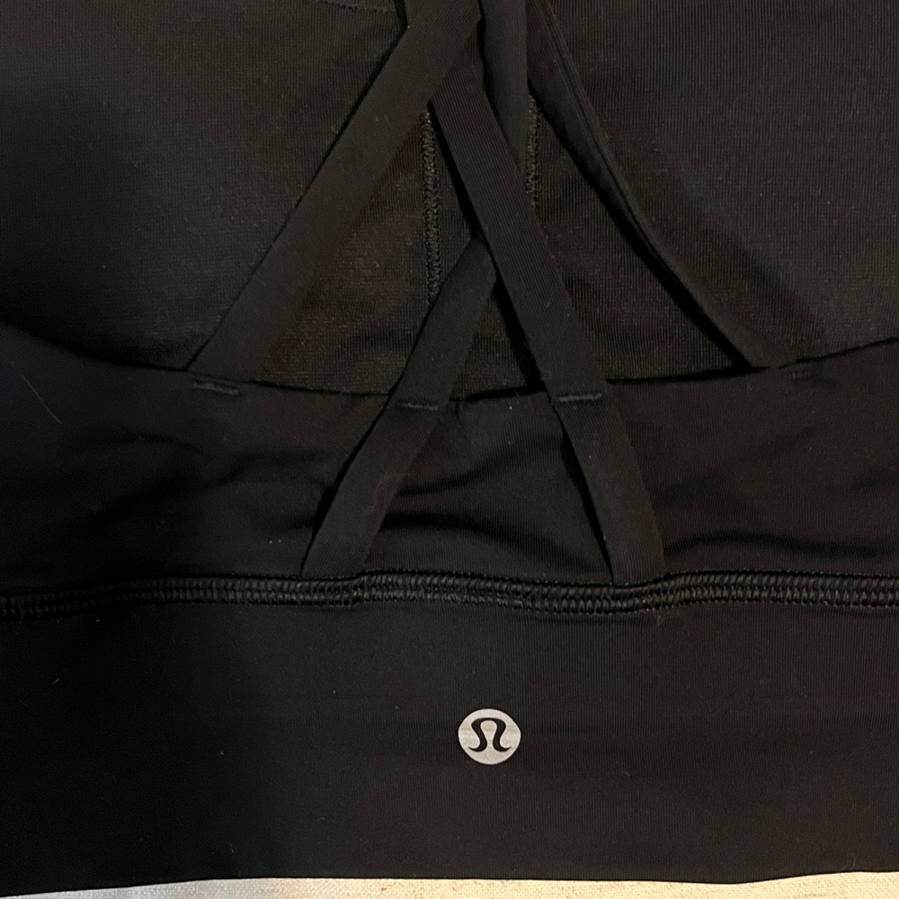 Lululemon sports bra. Never worn. Black. Double straps. Small. - Picture 3 of 3